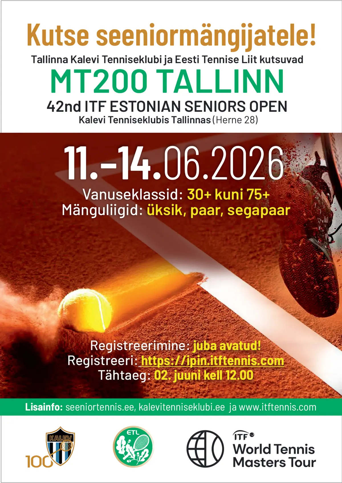 Seeniotennise võistlus MT 200 Tallinnas